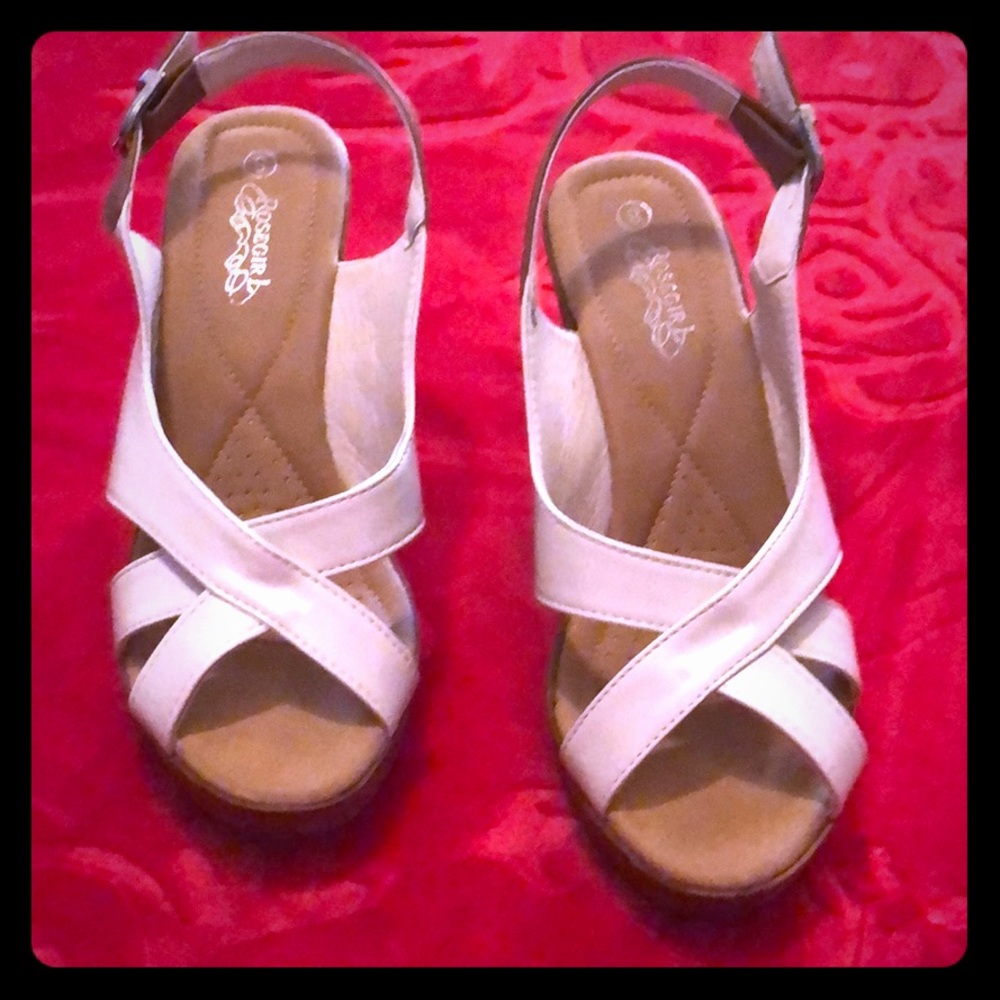 pair of beautiful wedges, 1x used, size8
